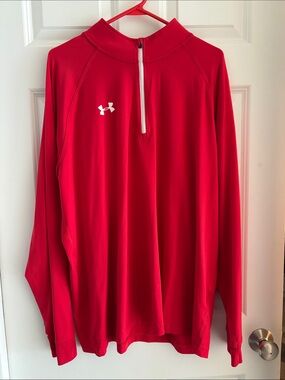 Under Armour Men's Bright Red Quarter-Zip